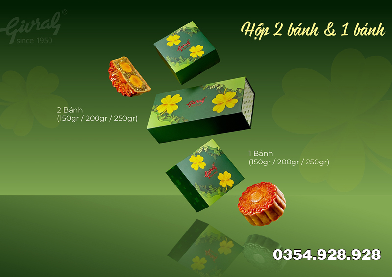 HỘP GIVRAL 1 BÁNH - HỘP GIVRAL 2 BÁNH