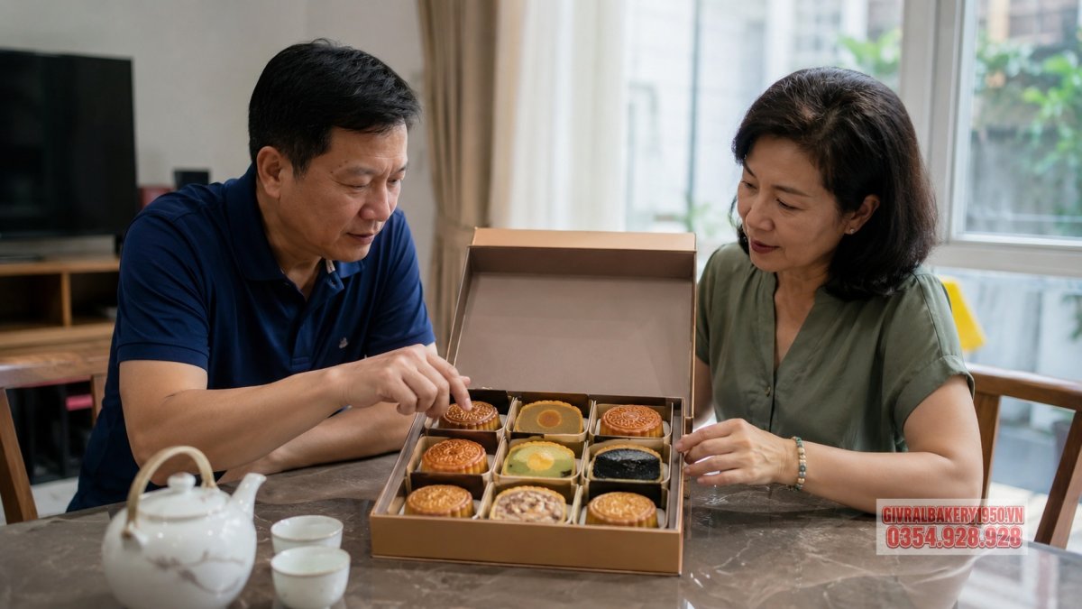 Nên chọn vị bánh trung thu Givral nào để biếu tặng?