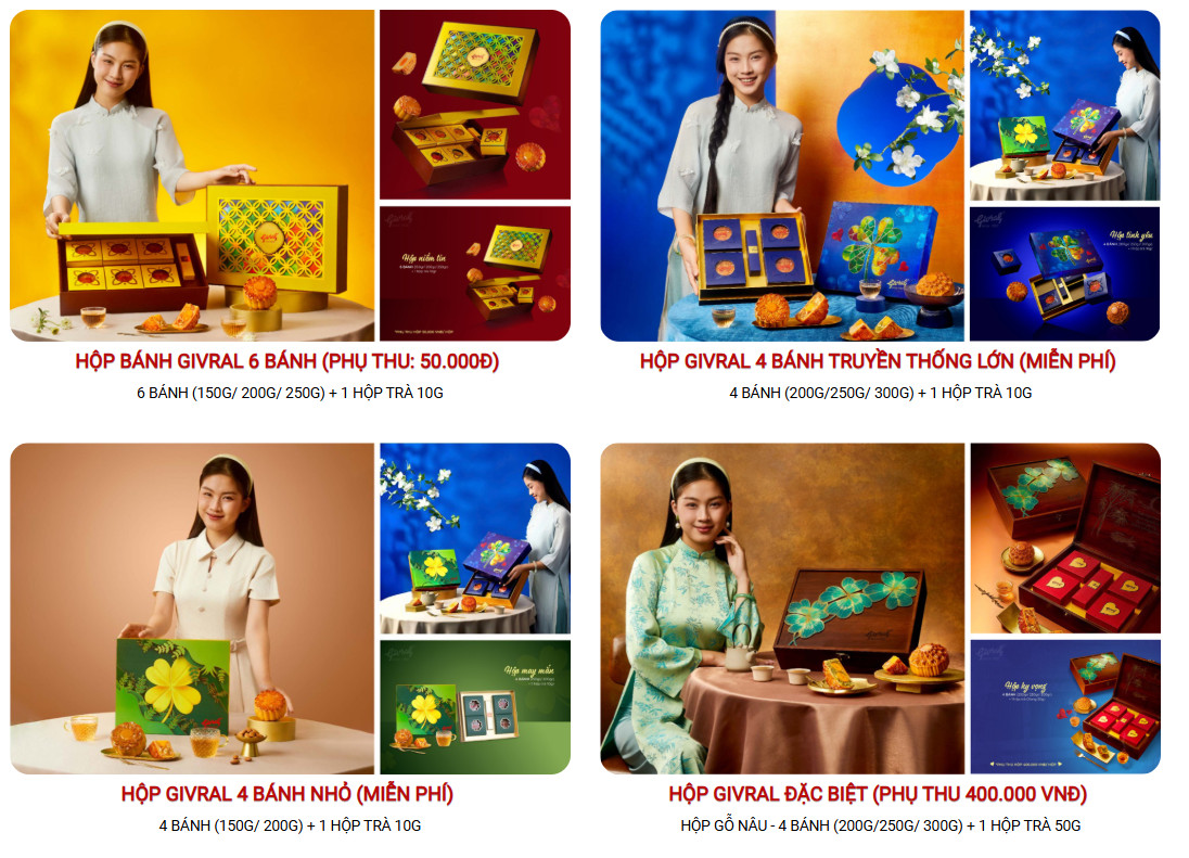  tổng thể bộ sưu tập bánh trung thu Givral 2026