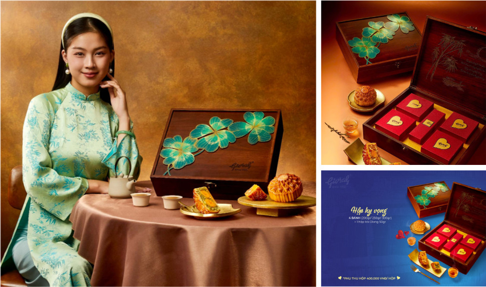 hộp quà trung thu Givral sang trọng