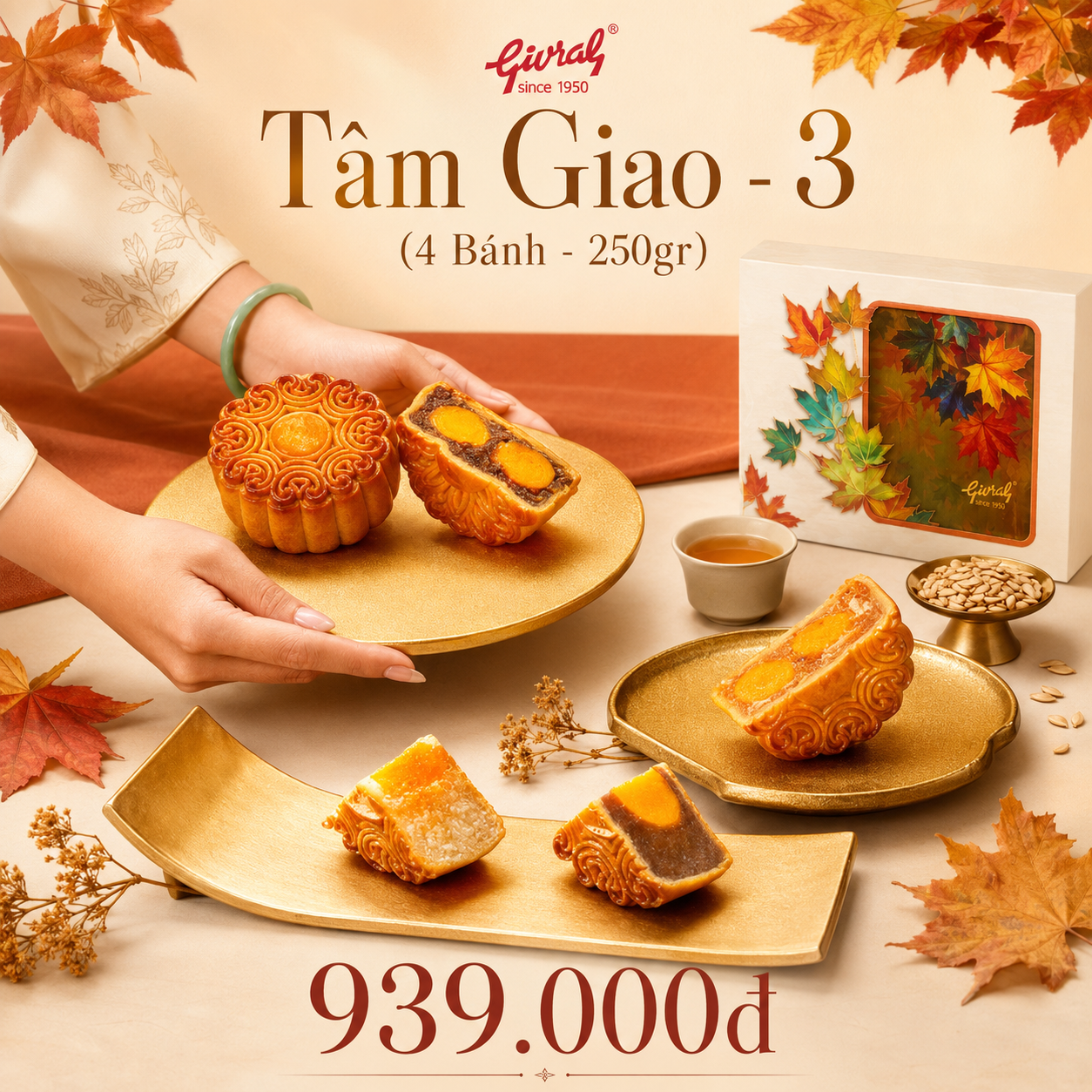 Combo bánh trung thu Givral Tâm Giao 3